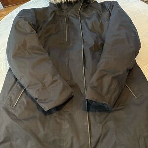 The North Face Black Waterproof Parka with Down feather
